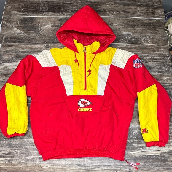 STARTER Other - Vintage Starter Kansas City Chiefs Pullover Jacket NFL Pro Line 90s